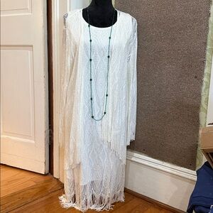 Elegant Cream Midi Dress